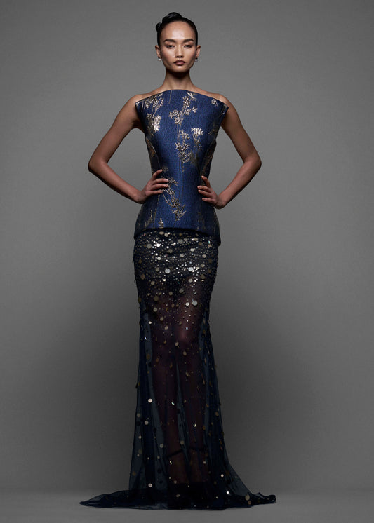 Midnight Constellation Corset Set