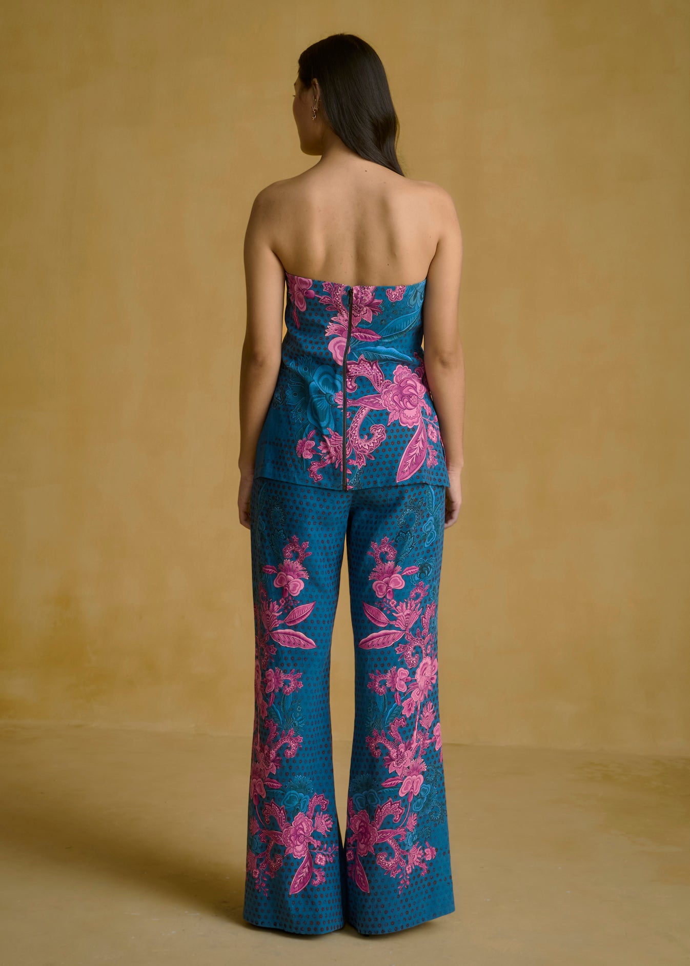 Strapless Printed Blouse