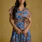 Porcelain Bloom Wrap Top