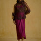 Lace Sheer Blouse with Embellished Camisole Top