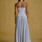 Pinstripe Corset Midi Dress