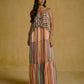 Striped Tiered Maxi Dress