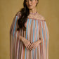Embellished Cape Maxi Dress