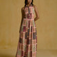 Printed Halter-Neck Maxi Dress