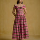 Off-Shoulder Bow Detail Plaid Dress