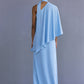 One Shoulder Cape Dress