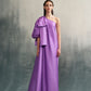 One Shoulder Maxi Dress With Bow