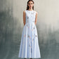 Embroidered Tea-Length Dress