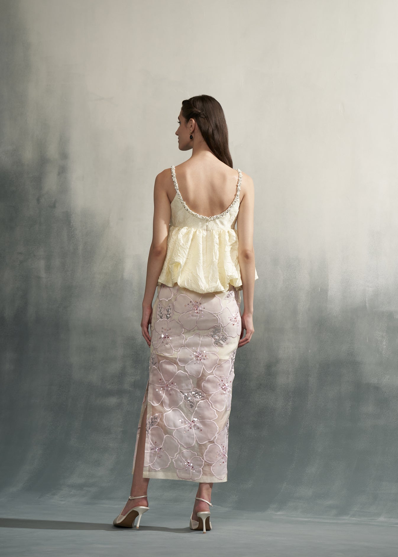 Embroidered Applique Skirt