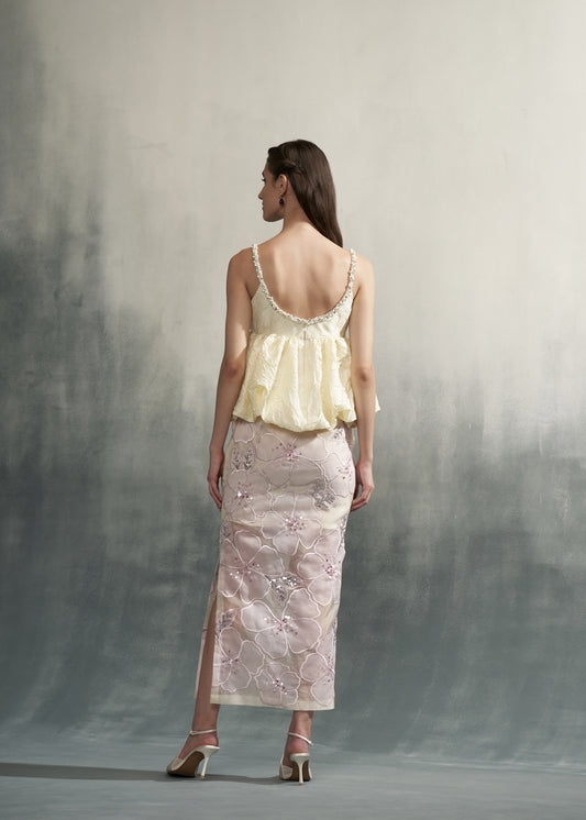 Embroidered Applique Skirt